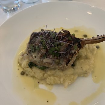 On the Nines - Pork chop over Lobster mashed potatoes - New American Near Me - Mooresville, North Carolina On the Nines - Pork chop over Lobster mashed potatoes - New American Near Me - Mooresville, North Carolina