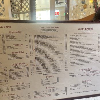 Taco Joes Mexican Restaurant - Menu - Mexican Near Me - Rialto, California