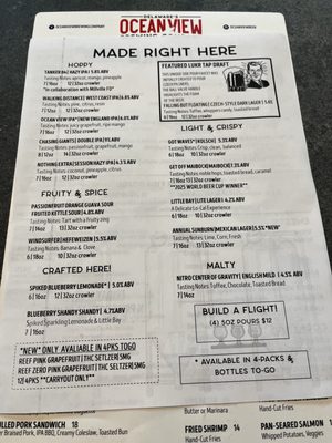 Menu photo 3 Ocean View Brewing Company Ocean View, DE Menu photo 3 Ocean View Brewing Company Ocean View, DE