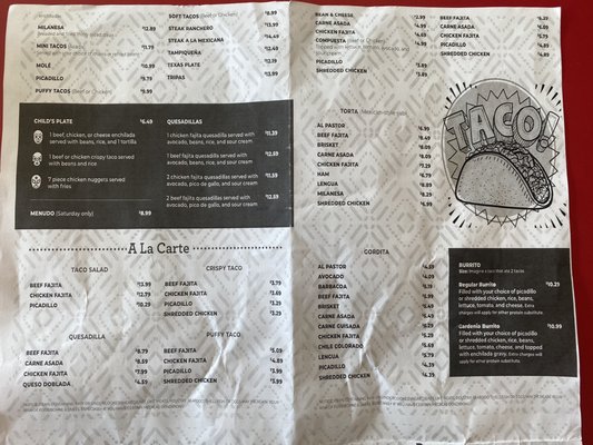 Menu photo 1 Taco La Gardenia San Antonio, TX