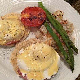 The Eggs Benedict is served traditionally with out any surprises. The Eggs Benedict is served traditionally with out any surprises.