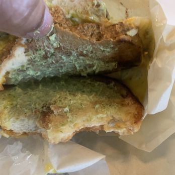 Eggbred - Layer of avocado? I don't think so, yet it does say it has avocado and well... you decide - Breakfast & Brunch Near Me - La Habra, California Eggbred - Layer of avocado? I don't think so, yet it does say it has avocado and well... you decide - Breakfast & Brunch Near Me - La Habra, California