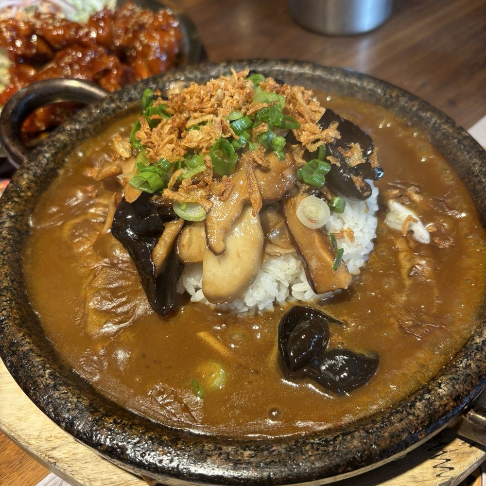 Jincook - Mushroom Curry Hot Stone - Korean Near Me - Santa Monica, California Jincook - Mushroom Curry Hot Stone - Korean Near Me - Santa Monica, California
