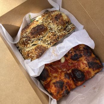 Radio Bakery - smoked salmon sandwich, tomato & garlic focaccia - Bakeries Near Me - Brooklyn, New York