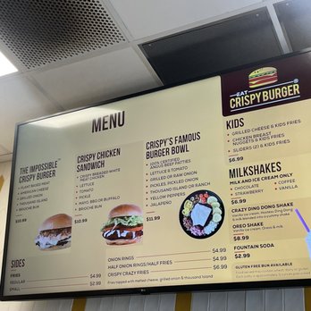 Eat Crispy Burger Encinitas - Menu 4/2023 - Burgers Near Me - Encinitas, California