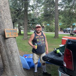 Able to park and cook right outside our door of #17 Able to park and cook right outside our door of #17