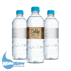 White Water - Custom Water Bottle Labels are perfect for special events such as birthdays, weddings and corporate parties