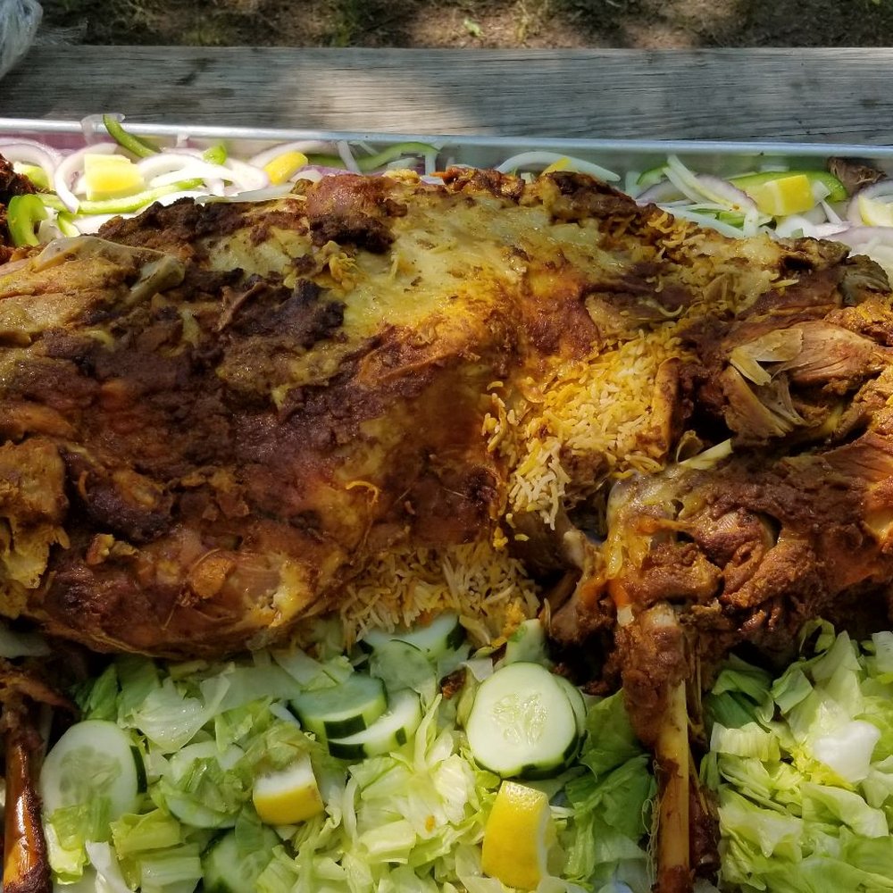Kababjees - Whole baby goat roasted with stuffed rice. OUT OF THIS WORLD. - Halal Near Me - Hicksville, New York Kababjees - Whole baby goat roasted with stuffed rice. OUT OF THIS WORLD. - Halal Near Me - Hicksville, New York