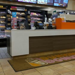 Dunkin Donuts main register area.