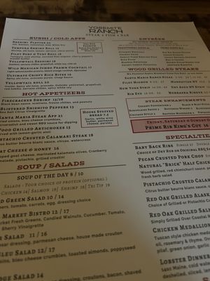 Menu photo 1 Yosemite Ranch Fresno, CA Menu photo 1 Yosemite Ranch Fresno, CA