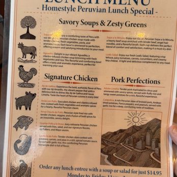 Brasas Peruanas - Lunch menu - Peruvian Near Me - Round Rock, Texas