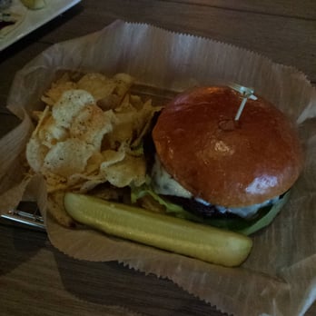 Corner - black beam burger and kettle chips - Salad Near Me - Louisville, Kentucky