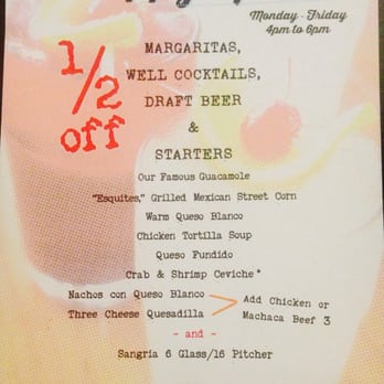 Blanco Cocina + Cantina - Summer Happy Hour ... Monday - Friday ! - Tacos Near Me - Phoenix, Arizona Blanco Cocina + Cantina - Summer Happy Hour ... Monday - Friday ! - Tacos Near Me - Phoenix, Arizona