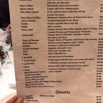 Maykadeh - Menu - Persian/Iranian Near Me - San Francisco, California Maykadeh - Menu - Persian/Iranian Near Me - San Francisco, California