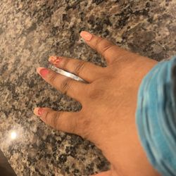 Serenity Nails And Spa - Terrible color I didn't even want and my nails are too short