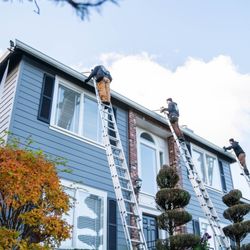 The Brothers that just do Gutters - Big projects call for big teamwork. Our crew works across the roofline to make sure every inch is built to perform & protect your house!