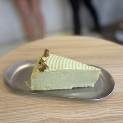 Pistachio lady m crepe cake