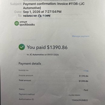 JC Motorsports - Invoice blocked personal details - Auto Repair Near Me - Riverside, California JC Motorsports - Invoice blocked personal details - Auto Repair Near Me - Riverside, California