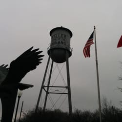 Keller Veterans Memorial Park - View from the memorial. The water tower serves as a good landmark.
