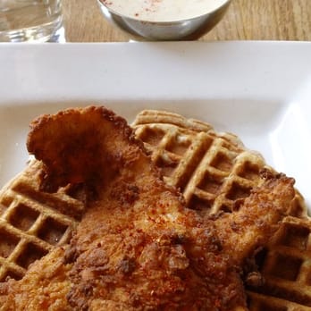 900 Grayson - Naked Spicy Buttermilk Fried Fulton Valley Chicken Paillard, Buttermilk Waffle - Breakfast & Brunch Near Me - Berkeley, California