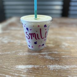 Tropical Smoothie Cafe - Decorated smoothie cup given to my daughter