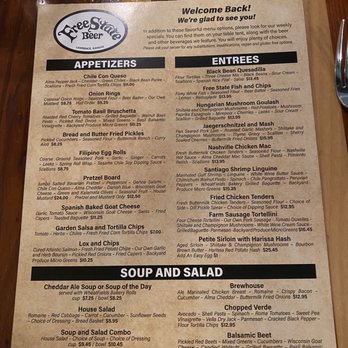 Free State Brewing Company - Menu - Breweries Near Me - Lawrence, Kansas