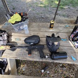 Splat Action Paintball - Some of the gear you can find