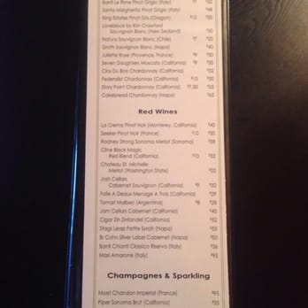 The Lodge at Great Pines - Wine menu - Guest Houses Near Me - Old Forge, New York