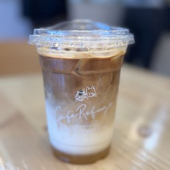 Cafe Refuge - Honey Latte w/ Whole Milk (Midnight Blend) $5.75 - Coffee & Tea Near Me - Costa Mesa, California Cafe Refuge - Honey Latte w/ Whole Milk (Midnight Blend) $5.75 - Coffee & Tea Near Me - Costa Mesa, California