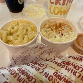 Crimson Coward - This was a crimson burrito, Mac n cheese, potato salad - Chicken Wings Near Me - Lake Forest, California Crimson Coward - This was a crimson burrito, Mac n cheese, potato salad - Chicken Wings Near Me - Lake Forest, California
