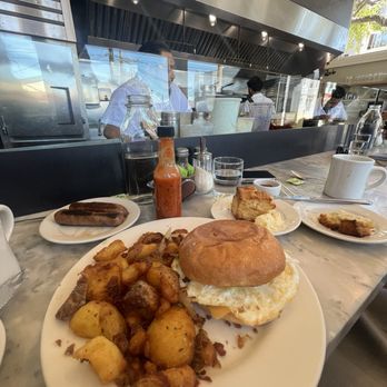 Plow - Breakfast sandwich, plow potatoes, chicken sausage, biscuit - Breakfast & Brunch Near Me - San Francisco, California Plow - Breakfast sandwich, plow potatoes, chicken sausage, biscuit - Breakfast & Brunch Near Me - San Francisco, California