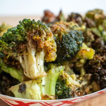 The Nugget Spot - Burnt Broccoli: oven-roasted broccoli with garlic butter - Chicken Shop Near Me - Chatham, New Jersey The Nugget Spot - Burnt Broccoli: oven-roasted broccoli with garlic butter - Chicken Shop Near Me - Chatham, New Jersey