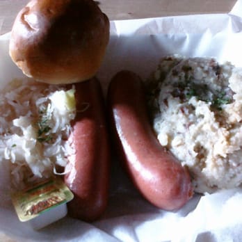 Wolff's Biergarten - Knockwurst plate - German Near Me - Albany, New York Wolff's Biergarten - Knockwurst plate - German Near Me - Albany, New York