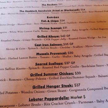 Carriage House Restaurant - menu excerpt - New American Near Me - East Boothbay, Maine Carriage House Restaurant - menu excerpt - New American Near Me - East Boothbay, Maine