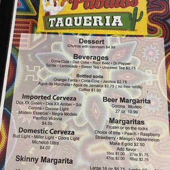Pablito's Taqueria - Menu - Mexican Near Me - Osage Beach, Missouri Pablito's Taqueria - Menu - Mexican Near Me - Osage Beach, Missouri