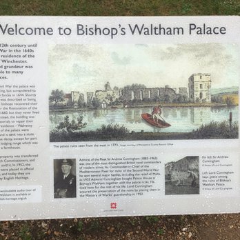 Bishop’s Waltham Palace - Information board - Landmarks & Historical Buildings Near Me