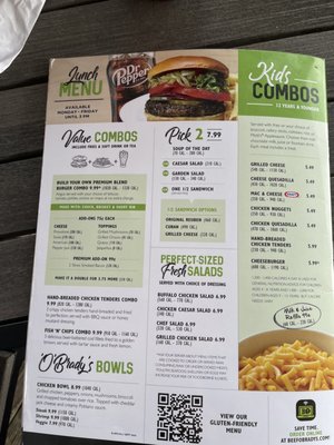 Menu photo 4 Beef 'O' Brady's Palatka, FL