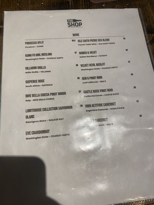 Menu photo 1 The Shop Louisville, KY Menu photo 1 The Shop Louisville, KY