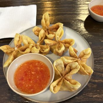 Pho Viet Tastes - Crab Rangoon with sauce - Vietnamese Near Me - Spring, Texas