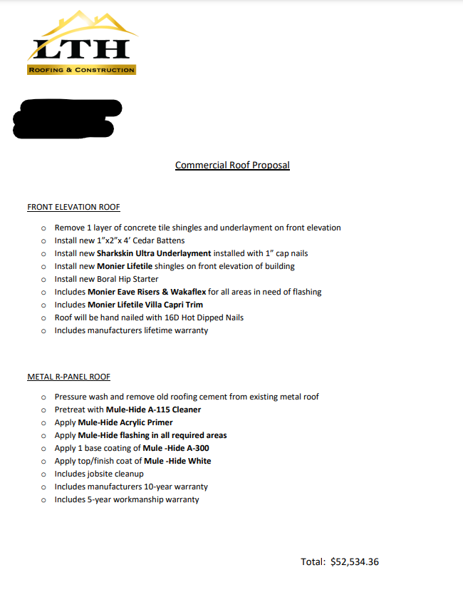 Slide of LTH Roofing & Construction