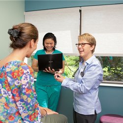 Helene M Koch, DO - Fully engaged in your care, Dr. Koch and her long time MA Sovanna