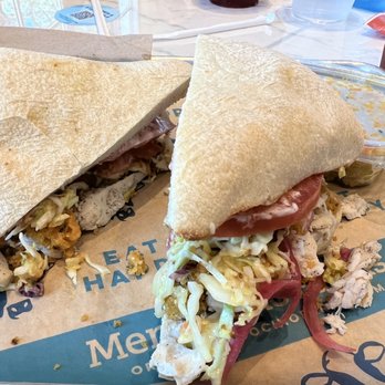 Mendocino Farms - "Not so fried" chicken with a side of curry couscous - Salad Near Me - Houston, Texas Mendocino Farms - "Not so fried" chicken with a side of curry couscous - Salad Near Me - Houston, Texas