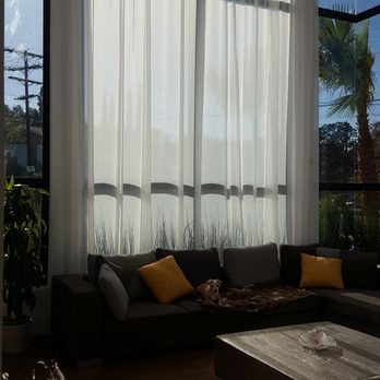 Valley Studio - Living room motorized somfy sheers! - Shades & Blinds Near Me - Van Nuys, California Valley Studio - Living room motorized somfy sheers! - Shades & Blinds Near Me - Van Nuys, California