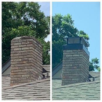 Sullivan Chimney Sweep - Before the repairs and after Luke's great work. - Chimney Sweeps Near Me Sullivan Chimney Sweep - Before the repairs and after Luke's great work. - Chimney Sweeps Near Me