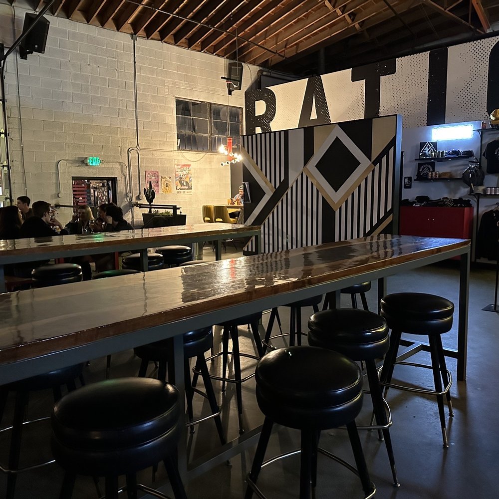 Ratio Beerworks - a bar with stools and tables - Breweries Near Me - Denver, Colorado