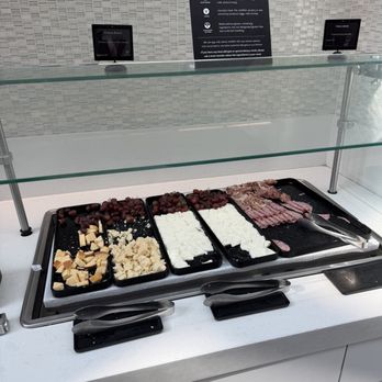 Admirals Club - Terminal E - Cheese and meat trays - Airport Lounges Near Me - DFW Airport, Texas