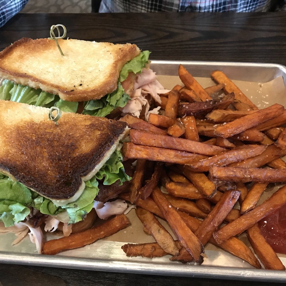 The Tavern at Keney Park - Turkey club with sweet potato fries "upgrade" - American Near Me - Windsor, Connecticut The Tavern at Keney Park - Turkey club with sweet potato fries "upgrade" - American Near Me - Windsor, Connecticut