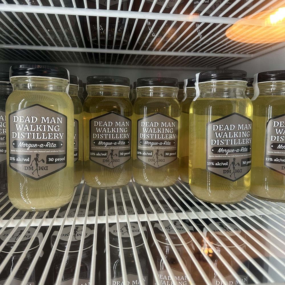 Dead Man Walking Distillery - jars of honey in a fridge - Distilleries Near Me - Bloomsburg, Pennsylvania Dead Man Walking Distillery - jars of honey in a fridge - Distilleries Near Me - Bloomsburg, Pennsylvania