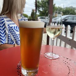 Wine Authorities - Local beer and a white wine.