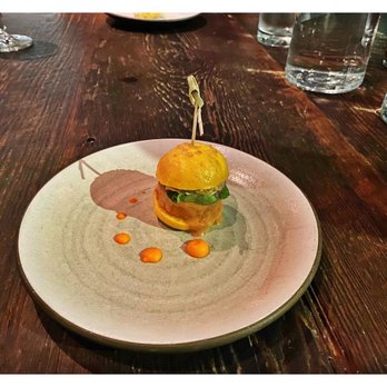 Dirt Candy - Complimentary course - carrot hamburger, essentially. - Vegetarian Near Me - New York, New York